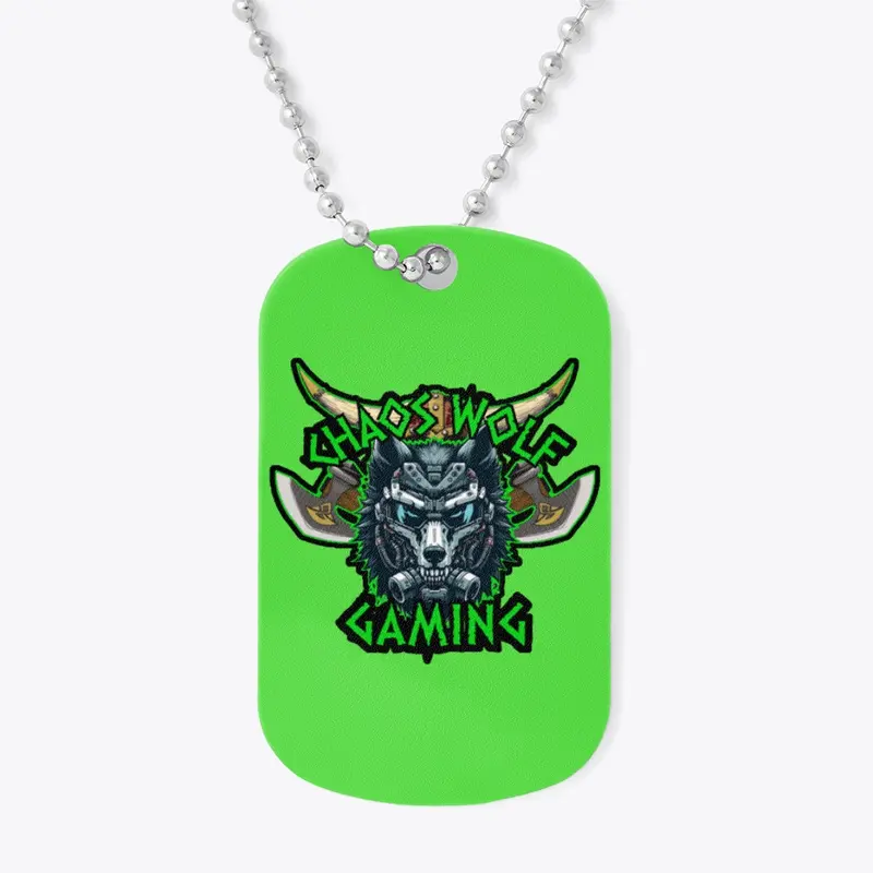 Chaos Wolf Dog Tags